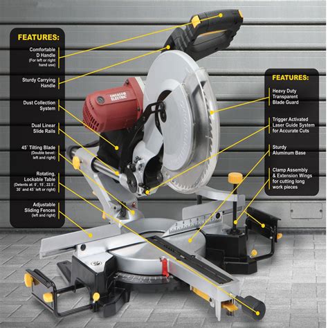 electric mitre box saw harbor freight|12 sliding compound miter saw.